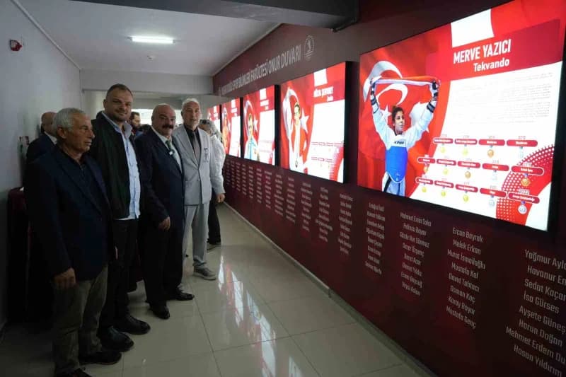Ondokuz Mayıs Üniversitesi (OMÜ) Yaşar Doğu Spor Bilimleri Fakültesinde Türk sporuna ve üniversiteye katkı sunan milli s