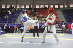 Ordu’da Başpehlivan Recep Kara Spor Salonu’nda düzenlenen Ümitler Taekwondo Şampiyonası açılış seremonisi