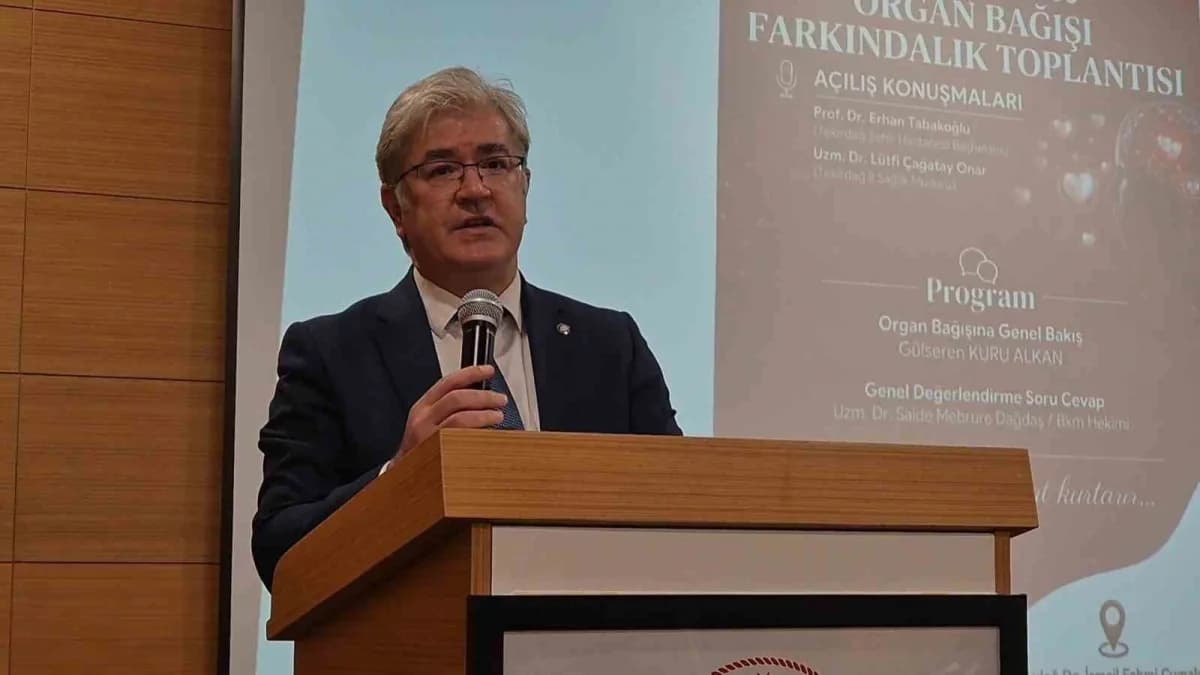 Tekirdağ İl Sağlık Müdürlüğü Sağlık Hizmetleri Başkanı Uzm. Dr. Mustafa Dönmez