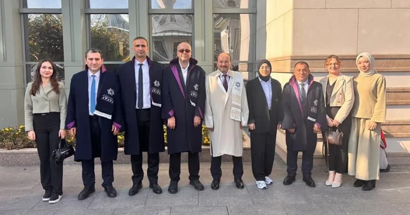 Erzurum Teknik Üniversitesi Rektörü Prof. Dr. Bülent Çakmak 2026-2027 akademik yılı açılış töreninde konuşma yaparken