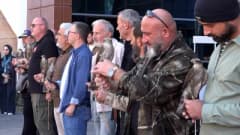 Rize’de Recep Tayyip Erdoğan Üniversitesi’nde düzenlenen Atmaca Şenliği’nde öğrenciler atmacalarla e
