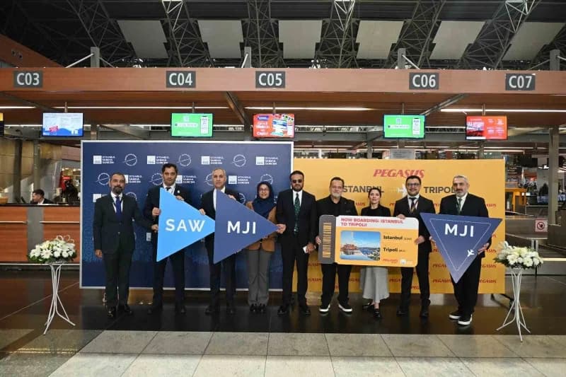İstanbul Sabiha Gökçen (ISG) Uluslararası Havalimanı, Pegasus Hava Yolları’nın Libya’nın başkenti Trablus’a başlattığı d