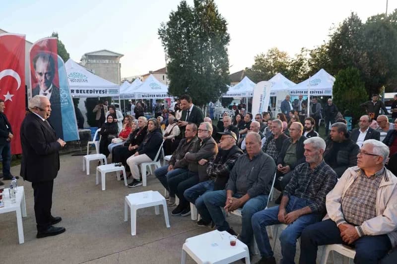 Nilüfer Belediye Başkanı Şadi Özdemir, "Şadi Başkan’la Akşam Çayı" buluşmaları kapsamında Akçalar Ma