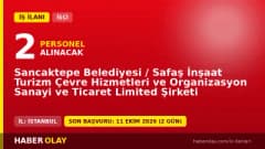 Sancaktepe Belediyesi Safaş İnşaat 2 geçici fotoğrafçı iş ilanı başvuru detayları