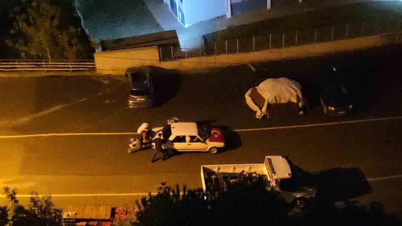 Samsun'da asker eğlencesi, yüksek sesli müzik, lastik yakma ve drift nedeniyle çevre sakinlerine ve trafiğe zor anlar ya