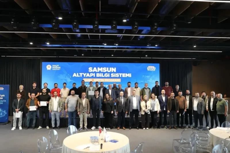 Samsun Büyükşehir Belediyesi binası ve altyapı ruhsat denetim süreci için kullanılan ORYAZ yazılım ekranı