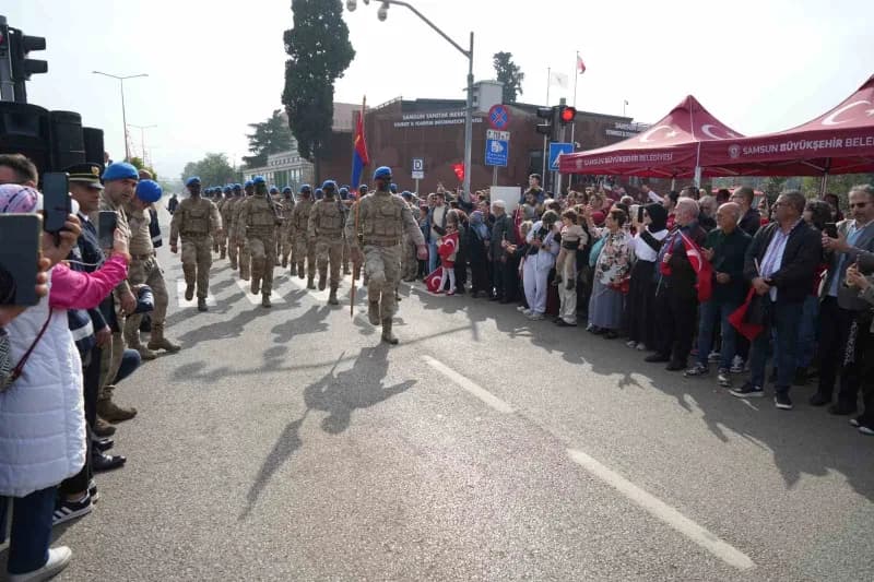Samsun'da Cumhuriyet'in 103. Yılı coşkuyla kutlandı