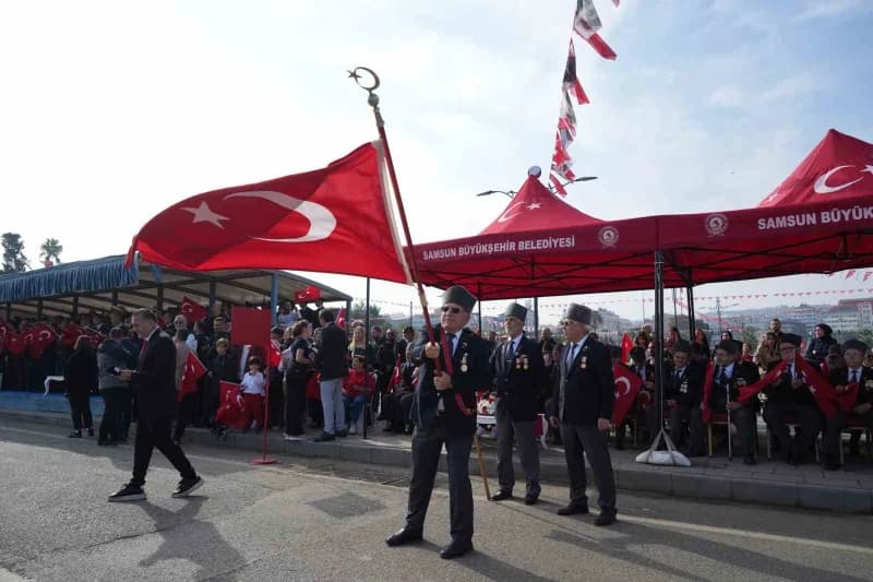 Samsun'da Cumhuriyet'in 103. Yılı coşkuyla kutlandı