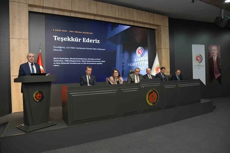 Samsun Ticaret ve Sanayi Odası’nın (TSO) 2022-2026 döneminin son Meclis toplantısında konuşan Yönetim Kurulu Başkanı Sal