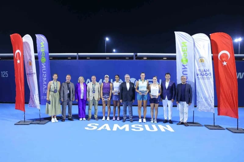 Samsun’da bir hafta boyunca Tenis heyecanı yaşatan Samsun Open WTA 125 Tenis Turnuvası sona erdi. Teklerde milli tenisçi