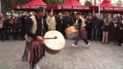 Eminönü Yeni Cami Meydanı'nda Samsun Tanıtım Günleri lansmanında yöresel lezzetlerin sunumu