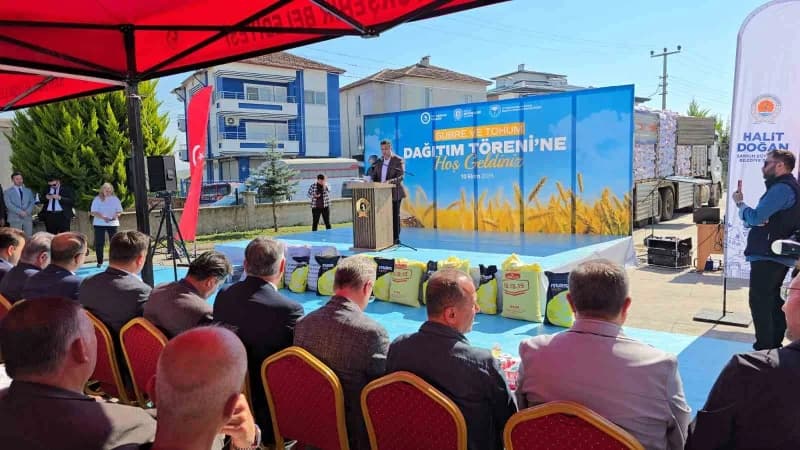 Samsun’da Vezirköprü, Havza ve Ladik ilçelerinde tarımsal üretim yapan 1.757 üreticiye 21 bin dekar alanda kullanılmak ü