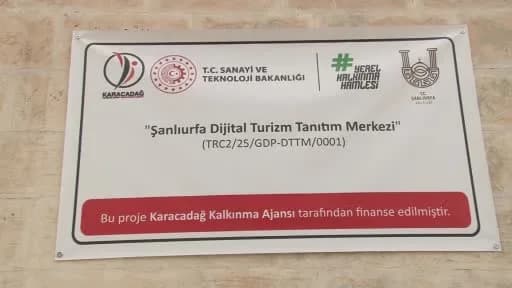 Şanlıurfa Balıklıgöl Yerleşkesinde açılan Urfa Dijital Tarih ve Kültür Adası iç mekan görüntüsü