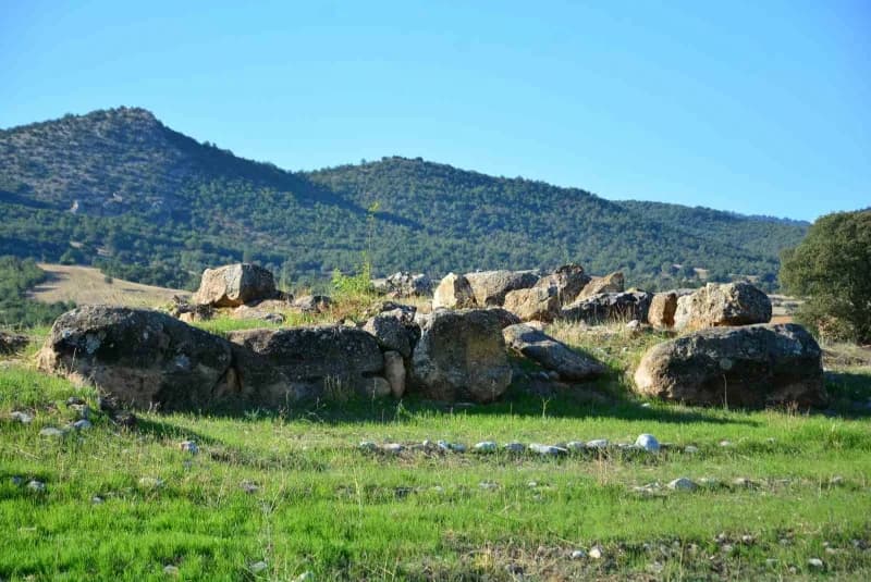 Protokol üyeleri Kazı alanında incelemelerde bulundu