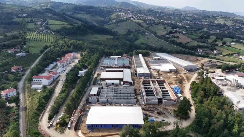 Samsun SASKİ Selahattin Ereren İçme Suyu Arıtma Tesisi inşaat çalışmaları ve tesis yapıları