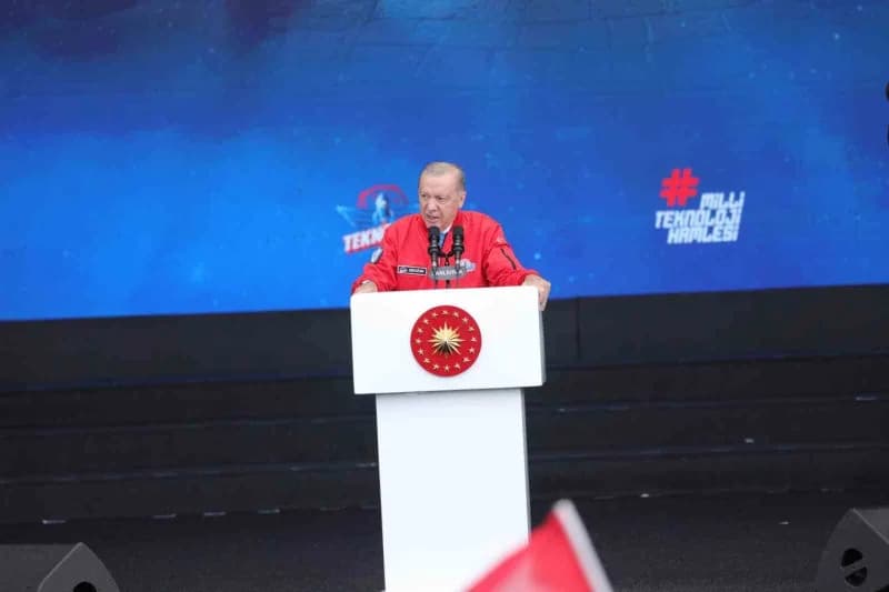 Cumhurbaşkanı Recep Tayyip Erdoğan, Milli Teknoloji Hamlesi vizyonuyla Şanlıurfa'da düzenlenen Havacılık, Uzay ve Teknol