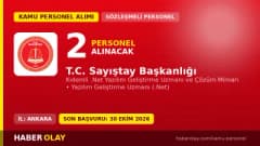 Sayıştay Başkanlığı sözleşmeli bilişim personeli alımı ilanı 2026