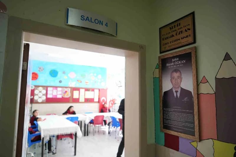 Şehit Burak Özkan’ın adı özel Eğitim sınıfında yaşatılacak