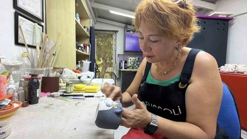 Akçakoca’da hobi olarak başladığı seramik çalışmalarını zamanla geliştiren iktisatçı Yıldız Füsun Sürücü, Yaklaşık 4 yıl