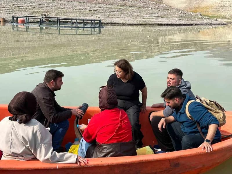 Su Ürünleri Fakültesi Öğrencileri, Plankton Bilgisi ve Kültürü ile Limnoloji dersleri kapsamında Dem