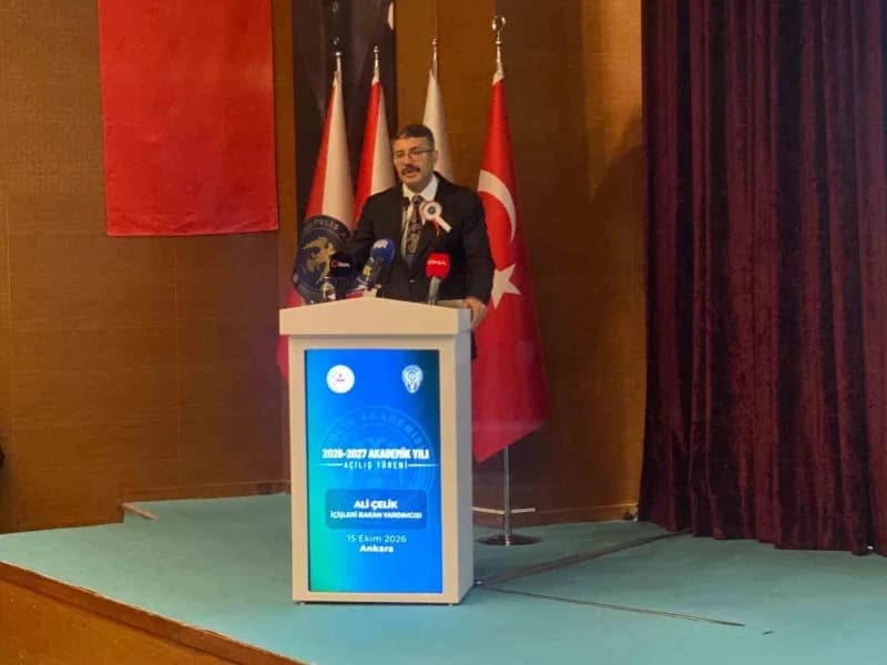 Polis Akademisi’nin yeni Eğitim öğretim yılının açılış töreninde konuşan İçişleri Bakan Yardımcısı Ali Çelik "Emniyet Te