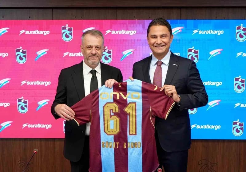 Sürat Kargo ve Trabzonspor arasında sponsorluk anlaşması imza töreni