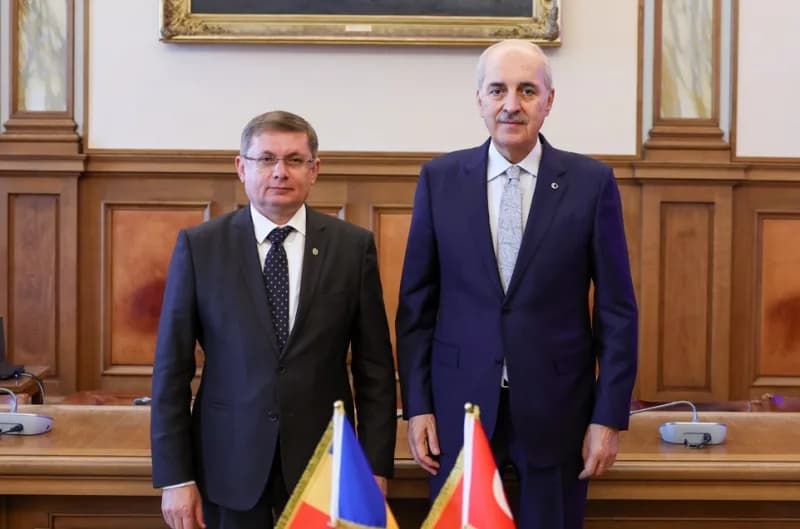 TBMM Başkanı Kurtulmuş Moldova Meclis Başkanı Grosu ile görüştü