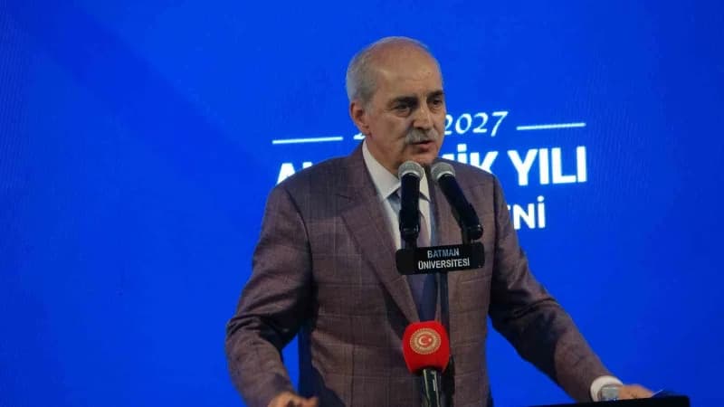 TBMM Başkanı Numan Kurtulmuş Batman Üniversitesi akademik yıl açılışında konuşma yapıyor