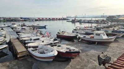 Tekirdağ Süleymanpaşa’da fırtına sonrası denize açılan balıkçı tekneleri Karadeniz’de palamut avında