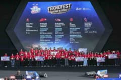 TEKNOFEST Güneydoğu etkinliğinde Atatürk Üniversitesi Rektörü Prof. Dr. Ahmet Hacımüftüoğlu ve katılımcılar