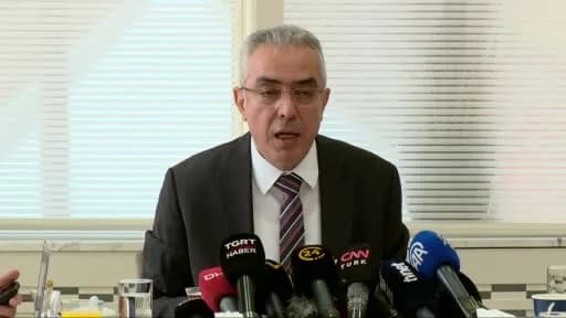 Cumhurbaşkanı Başdanışmanı Mehmet Uçum Çankaya Köşkünde gazetecilere açıklama yapıyor