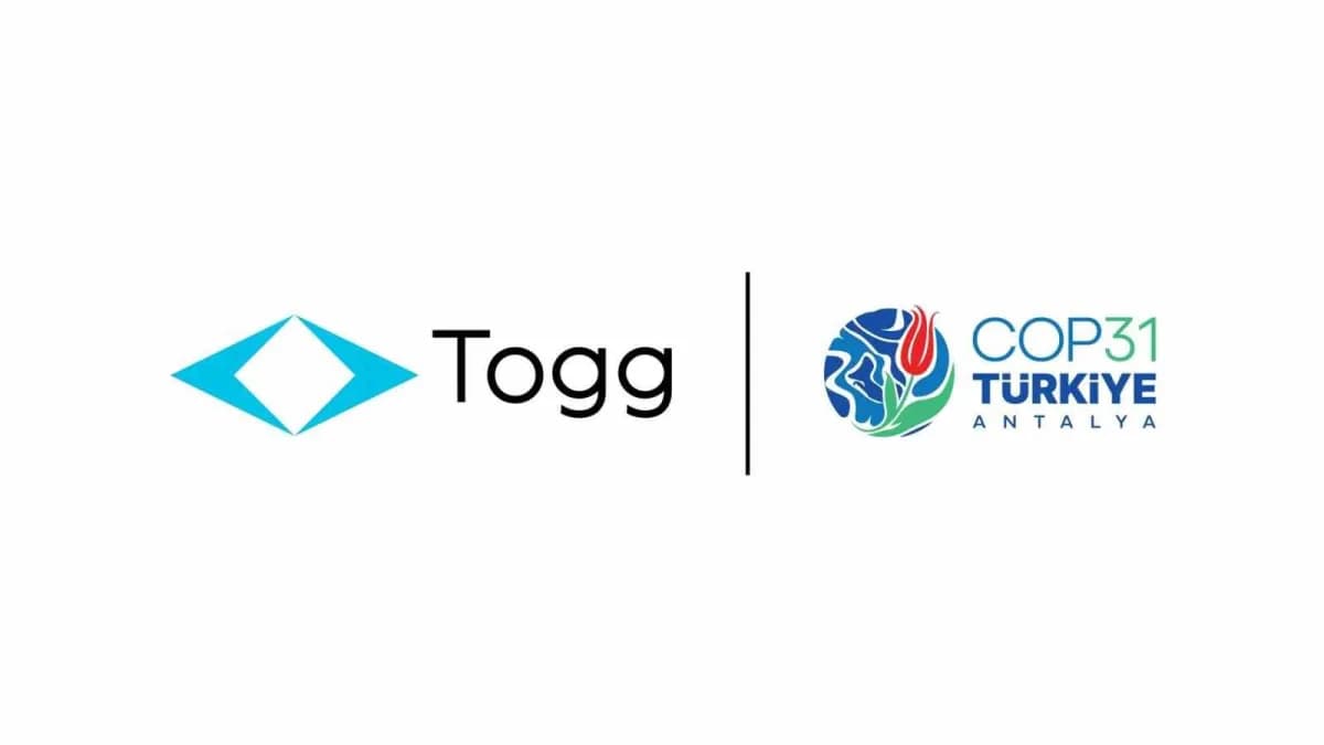 Togg elektrikli araç ve COP31 İklim Değişikliği Konferansı logosu