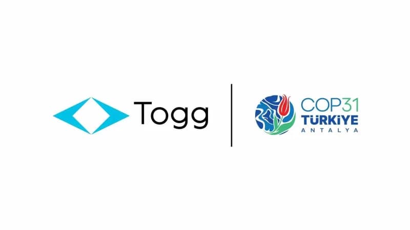 Togg elektrikli araç ve COP31 İklim Değişikliği Konferansı logosu