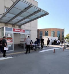 Tokat’ta sağlık kuruluşlarına başvuran vatandaşlar ve sağlık ekipleri