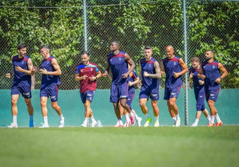 Trabzonspor futbolcuları UEFA Konferans Ligi maçına hazırlanıyor