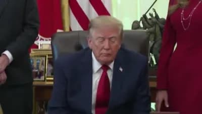 ABD Başkanı Donald Trump basın mensuplarına açıklamalarda bulunuyor