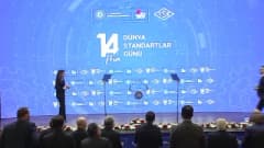 Sanayi ve Teknoloji Bakanı Mehmet Fatih Kacır, TSE Merkez Yerleşkesi’nde Dünya Standartlar Günü programında konuşma yapa