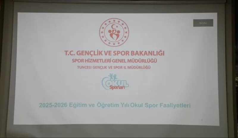 Tunceli’de Okul sporlarının daha etkin ve yaygın hale getirilmesi için değerlendirme toplantısı yapıldı.