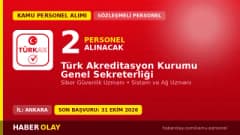 Türk Akreditasyon Kurumu sözleşmeli bilişim personeli alımı ilanı 2026