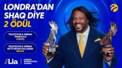 Turkcell’in Shaquille O’Neal ile hazırladığı 5G reklam kampanyasının ödül töreni görüntüsü