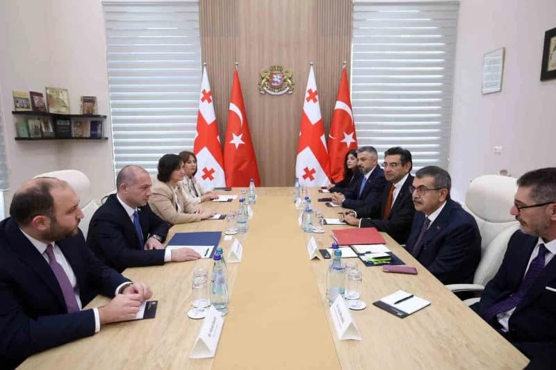 Başkent Tiflis'teki Gürcistan Eğitim ve Bilim Bakanlığında yaklaşık bir saat süren görüşmenin ardından, Türkiye ve Gürci