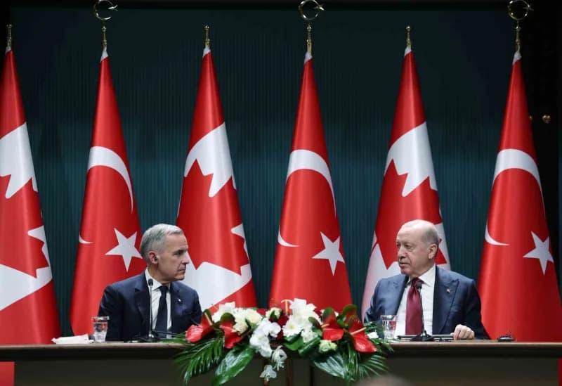 Cumhurbaşkanı Recep Tayyip Erdoğan, Kanada Başbakanı Mark Carney’i Cumhurbaşkanlığı Külliyesinde kab
