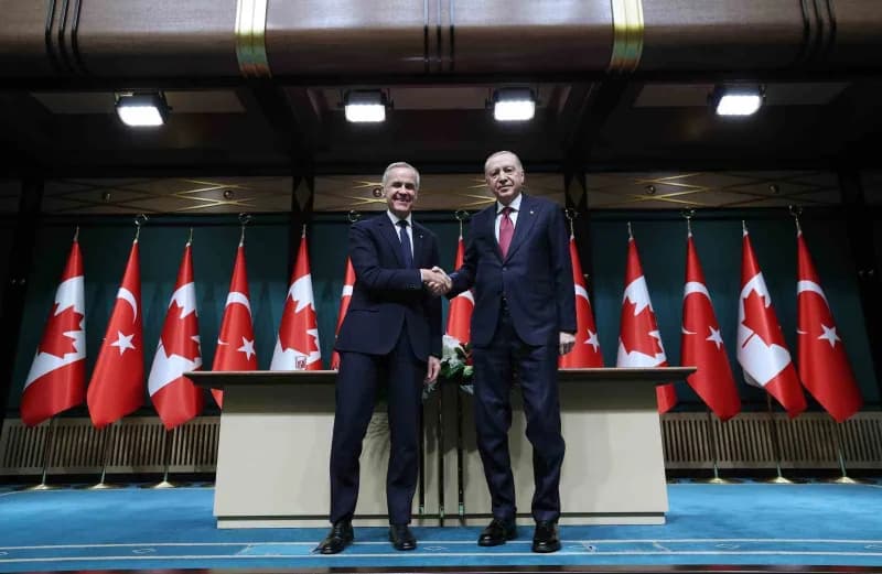 Cumhurbaşkanı Recep Tayyip Erdoğan, Kanada Başbakanı Mark Carney’i Cumhurbaşkanlığı Külliyesinde kab