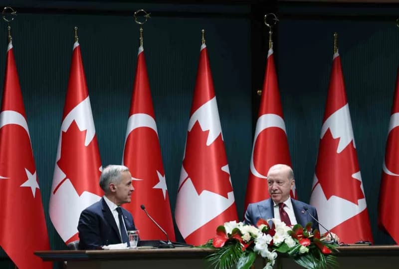 Cumhurbaşkanı Recep Tayyip Erdoğan, Kanada Başbakanı Mark Carney’i Cumhurbaşkanlığı Külliyesinde kab