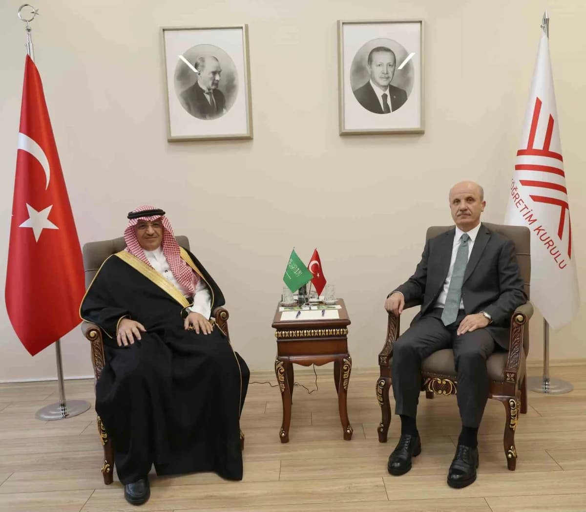 Türkiye ile Suudi Arabistan arasında Yükseköğretim alanındaki iş birliğini güçlendirmek amacıyla öne