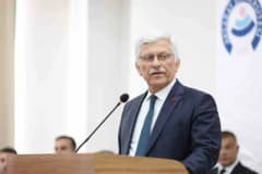 TVHB Başkanı Ali Eroğlu Dünya Gıda Günü açıklaması yaparken