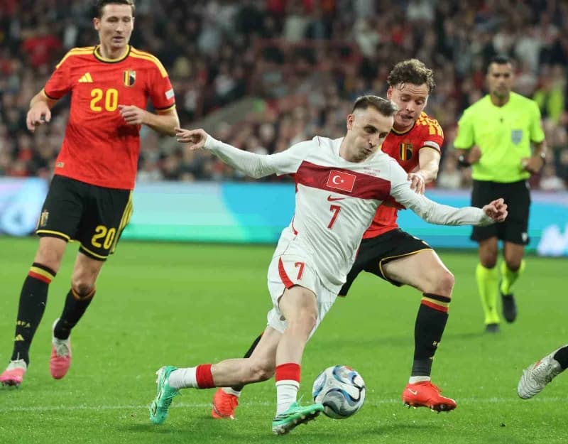A Milli Futbol Takımı, UEFA Uluslar a Ligi 1. Grup'taki üçüncü maçında deplasmanda karşılaştığı Belçika'ya 3-0'lık skorl