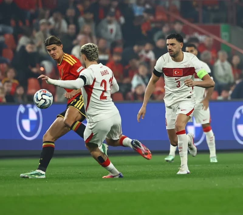 A Milli Futbol Takımı, UEFA Uluslar a Ligi 1. Grup'taki üçüncü maçında deplasmanda karşılaştığı Belçika'ya 3-0'lık skorl