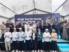 Ümraniye’de Hacı Fikret Canbaz Mescidi ve İdrak Kur’an Kursu açılış töreninden bir kare
