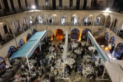 Şanlıurfa Barutçu Hanı’nda UNESCO Müzik Şehirleri Yıllık Toplantısı kapsamında düzenlenen sıra gecesi etkinliği